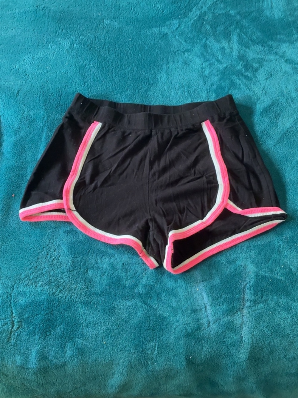 bozzolo black pink Striped shorts Small Women’s Cotton/spandex Athletic